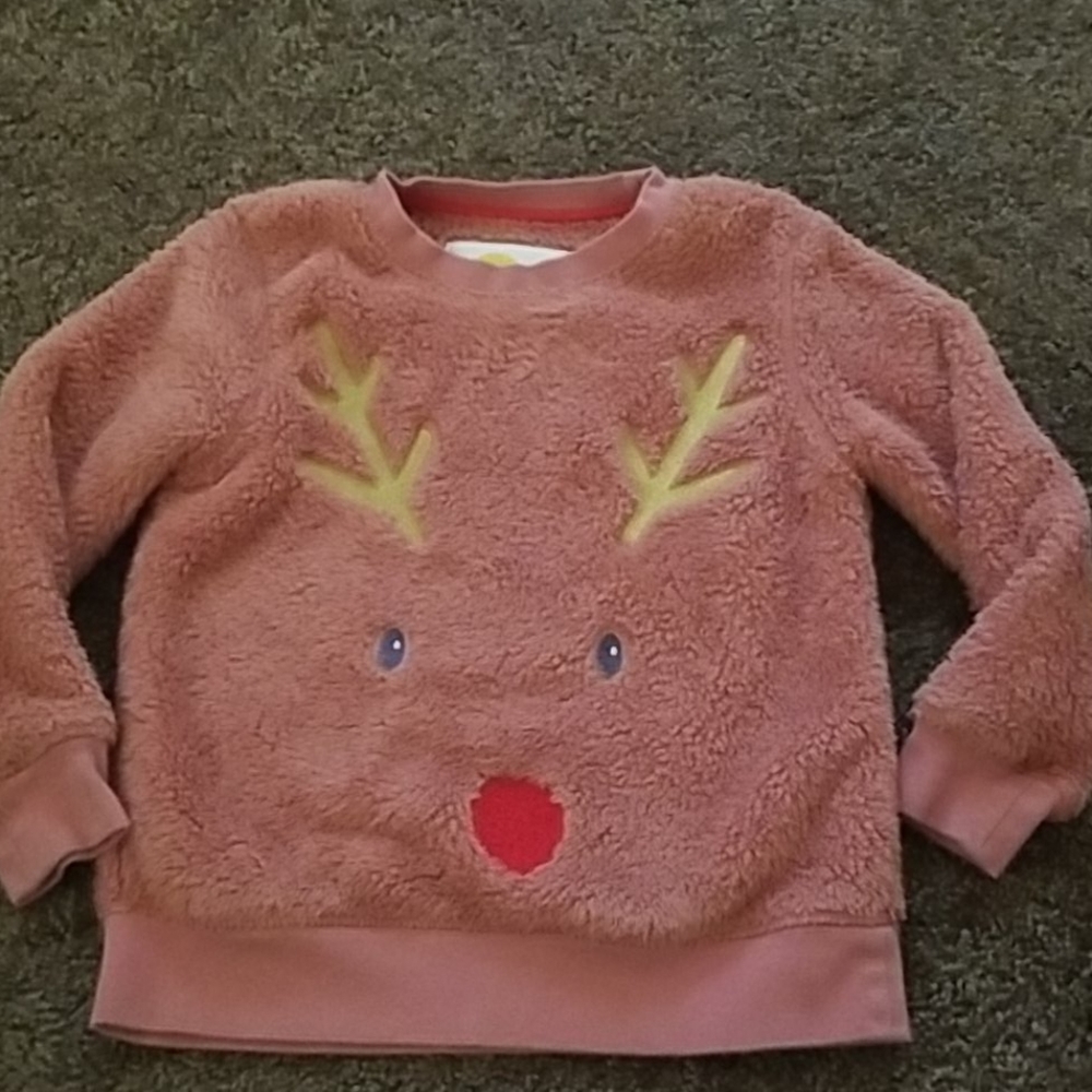 Girls Mini Boden Christmas Shirt